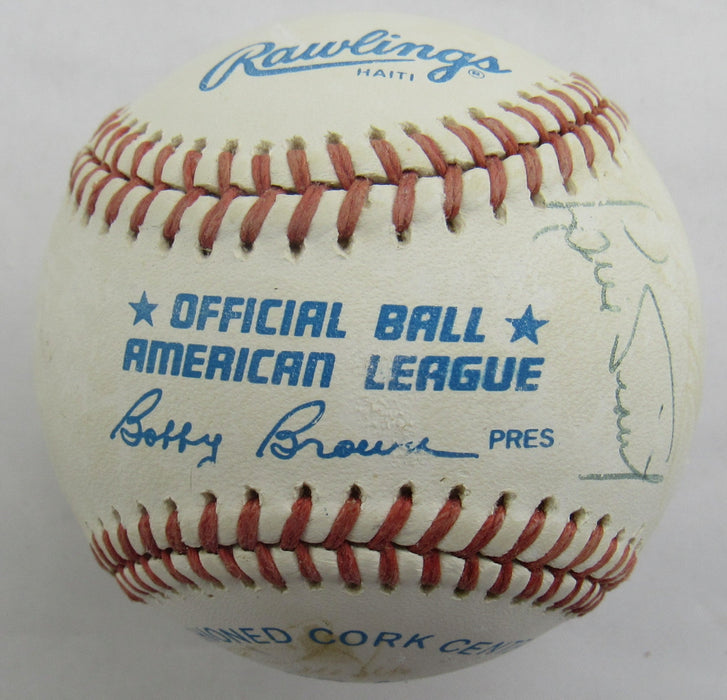Johnny Pesky, Frank Malzone + Multi Signed Auto Baseball B172