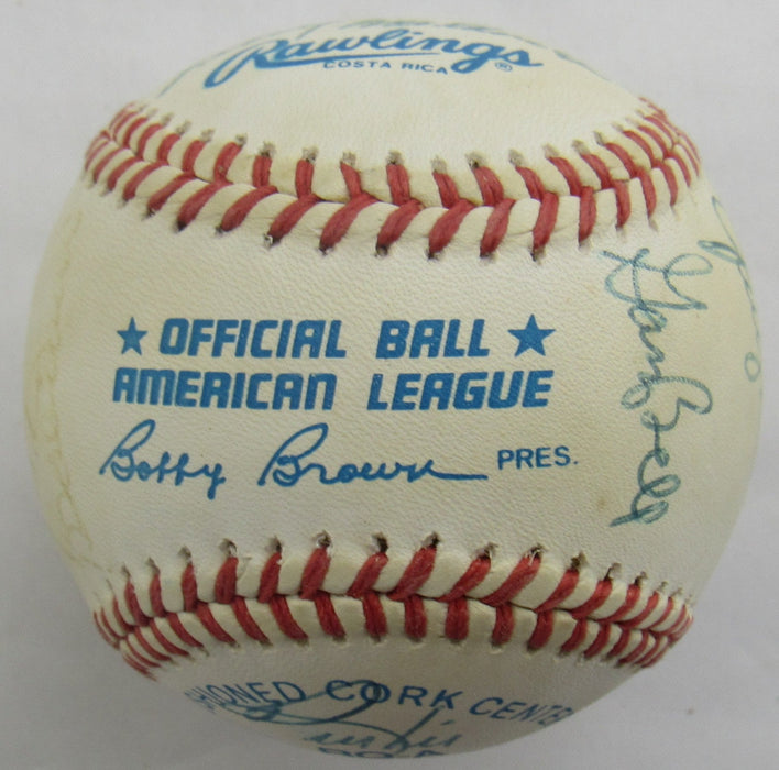 Johnny Pesky, Luis Tiant, Bill Lee, Dick Radatz, Dalton Jones, Lee Strange, Multi Signed Auto Baseball B172