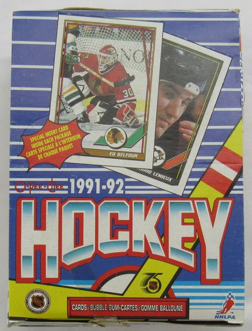1991-92 O-Pee-Chee Hockey Wax Box - 36ct Box
