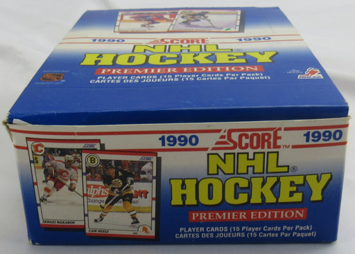 1990 Score Hockey Premire Edition Wax Box