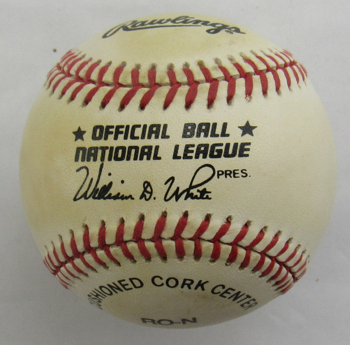 Tom Browning Signed Auto Baseball B172