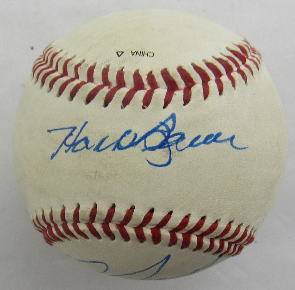 Hank Bauer, Donn Jennings Signed Auto Baseball B172