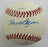 Hank Bauer, Donn Jennings Signed Auto Baseball B172