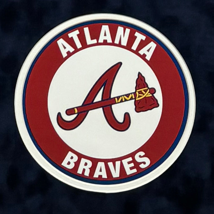 Andruw Jones Signed Atlanta Blue Custom Suede Matte Framed Baseball Jersey