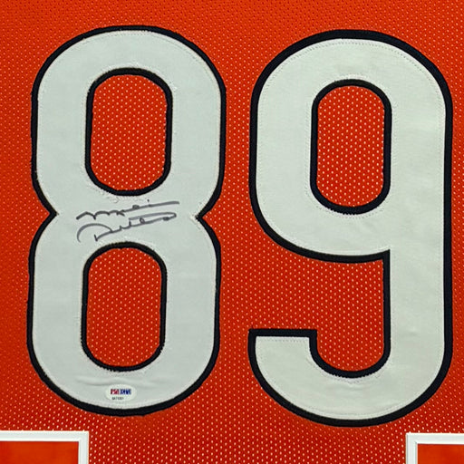 Mike Ditka Signed Chicago Orange Custom Suede Matte Framed Football Jersey