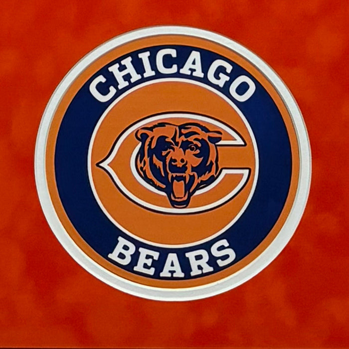 Mike Ditka Signed Chicago Orange Custom Suede Matte Framed Football Jersey