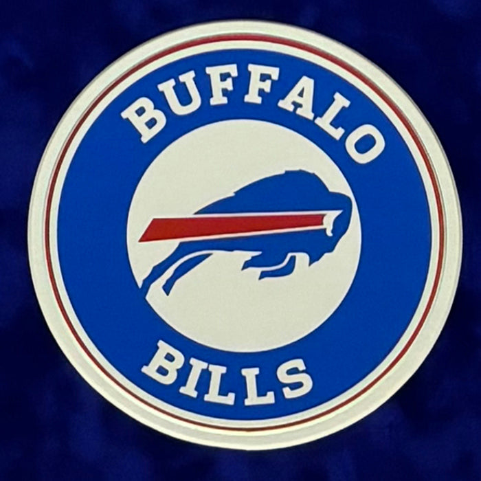 Thurman Thomas Signed Blue Custom Suede Matte Framed Football Jersey