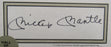 Mickey Mantle Signed 8x10 Photo Stat Sheet JSA BA09030