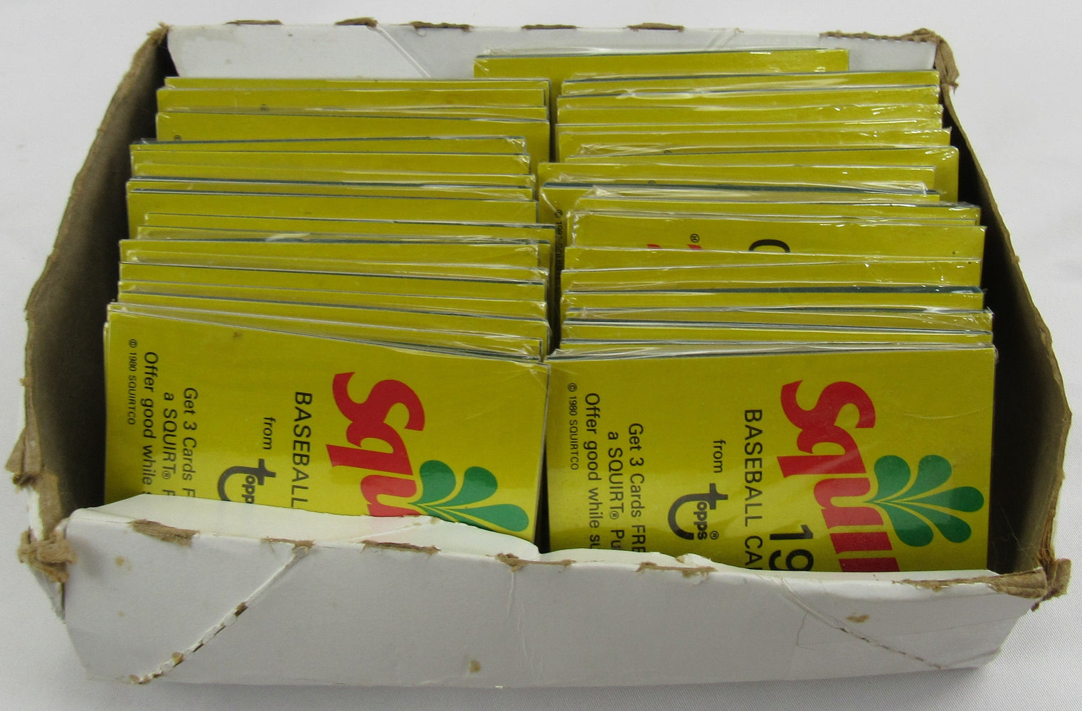 1980 Squirt Baseball Card Packs 39 Total Packs