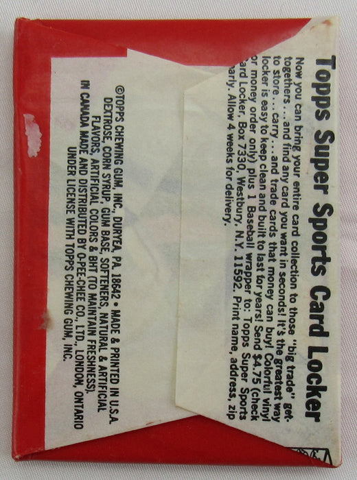 1976 Topps Vintage Baseball Wax Pack - Brett, Eckersley, Aaron.