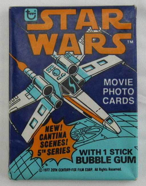 Vintage Topps 1977 Star Wars 5th Series Sealed 1 Unopened Wax Pack Movie Photos
