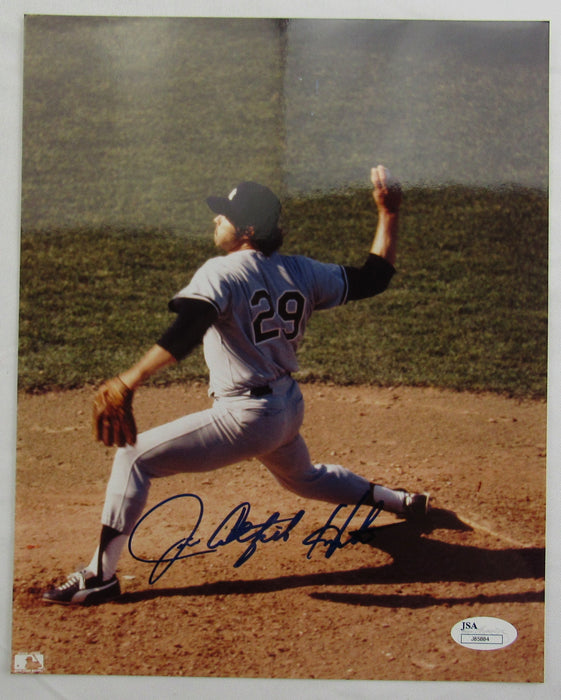 Jim Catfish Hunter Signed Auto 8x10 Photo JSA J85884