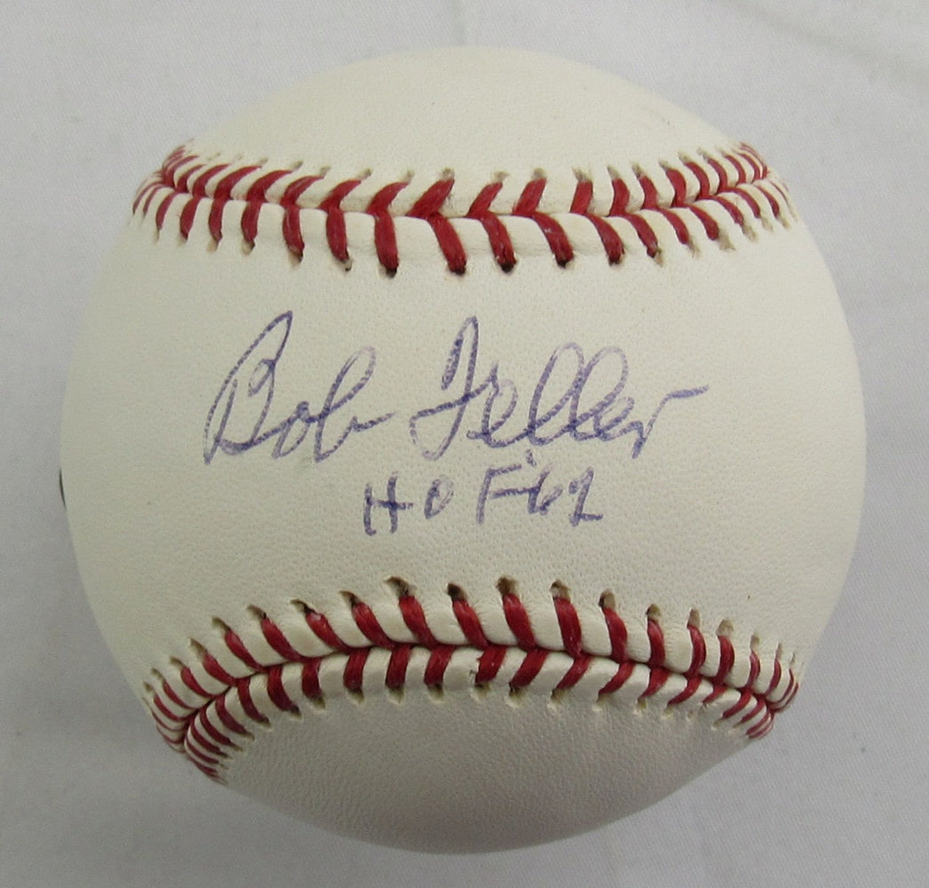 Bob Feller Signed Auto Rawlings Baseball MLB BB602511
