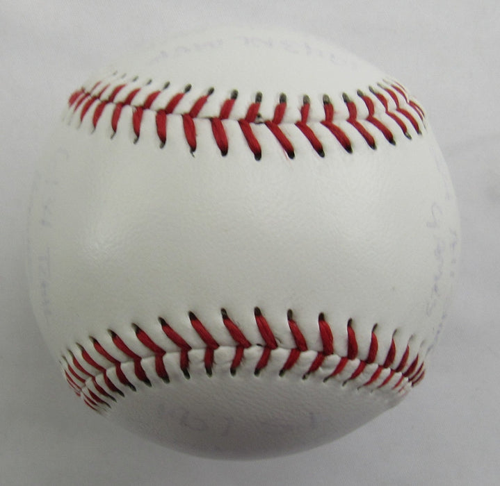 Stan Musial Stat Baseball Signed Auto Rawlings Baseball