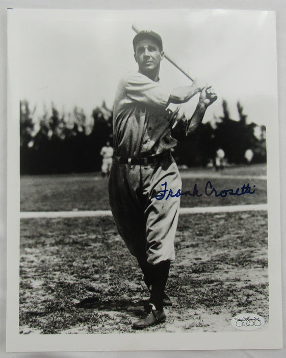 Frank Crosetti Signed Auto 8x10 Photo JSA Hologram