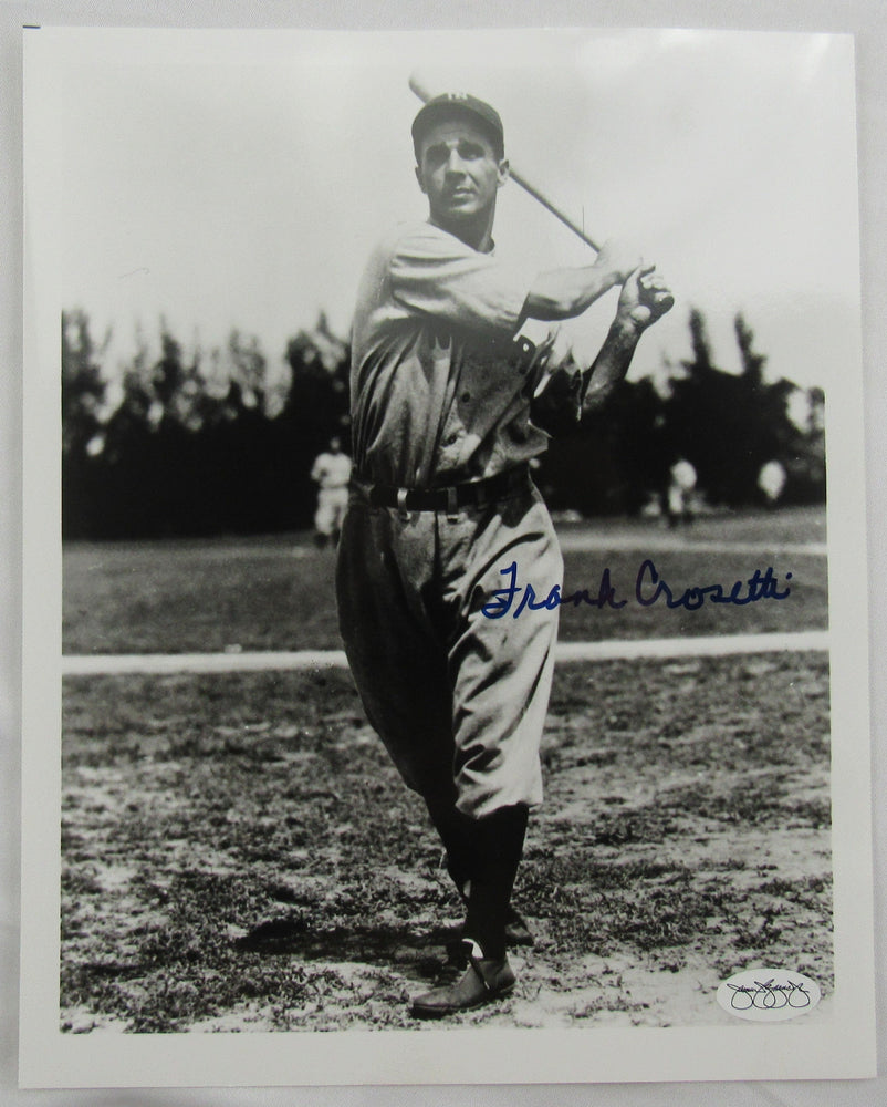 Frank Crosetti Signed Auto 8x10 Photo JSA Hologram