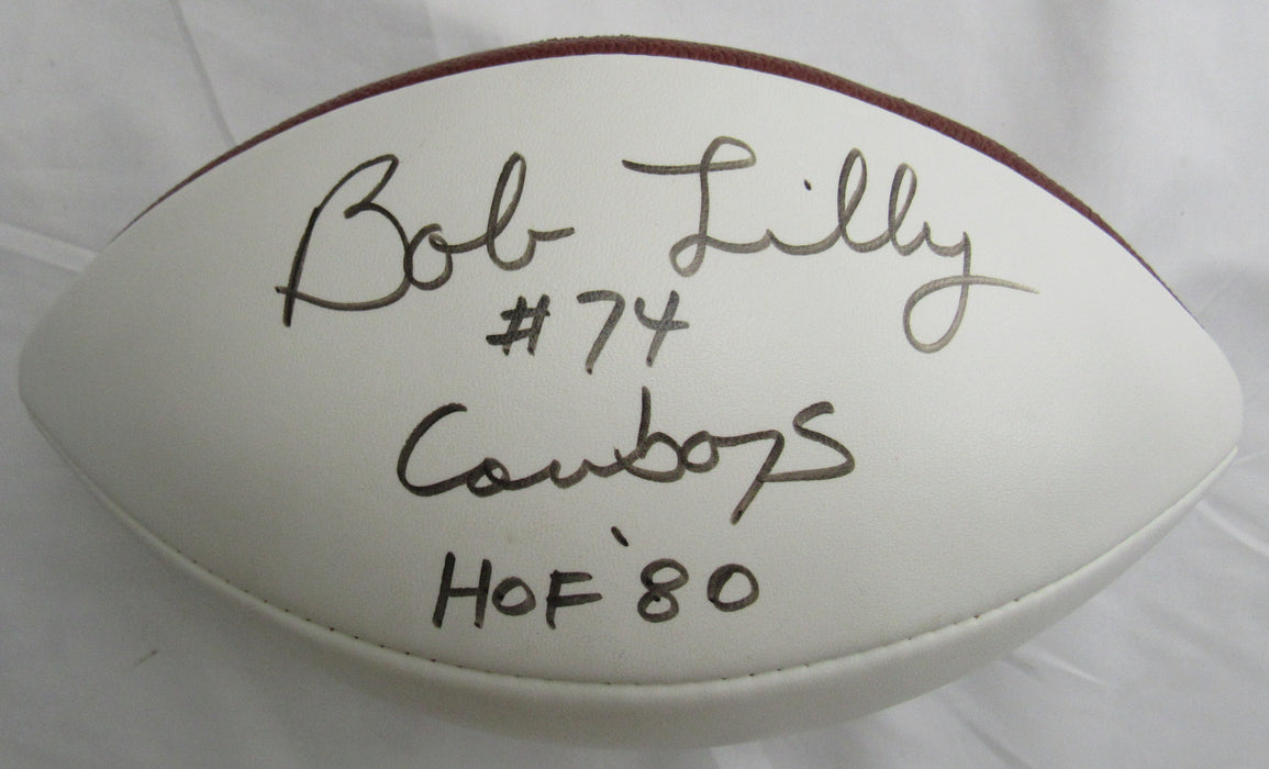 Bob Lilly Signed Auto Wilson Football JSA CM07434