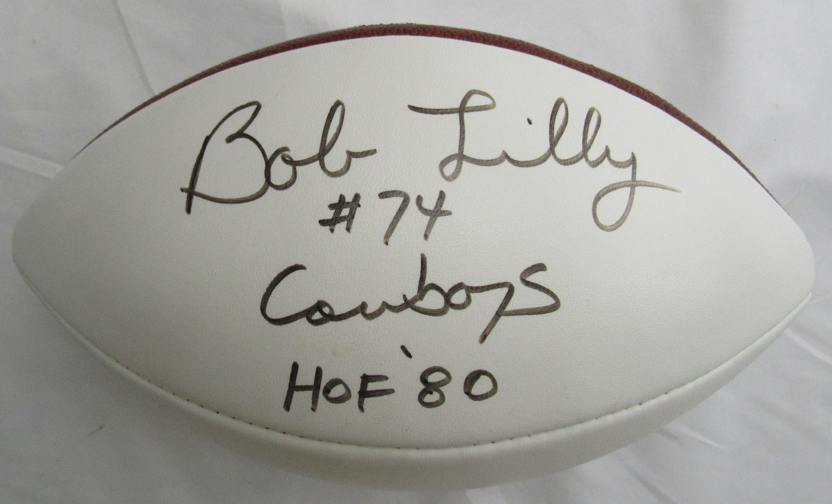Bob Lilly Signed Auto Wilson Football JSA CM07434