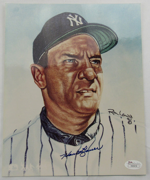 Hank Bauer Signed Auto 8x10 Photo JSA H25418