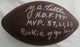 Y.A Tittle Signed Auto Wilson Football JSA CM07449 w/3 Inscriptions