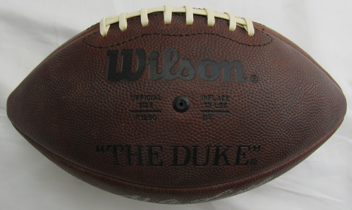 Y.A Tittle Signed Auto Wilson Football JSA CM07449 w/3 Inscriptions