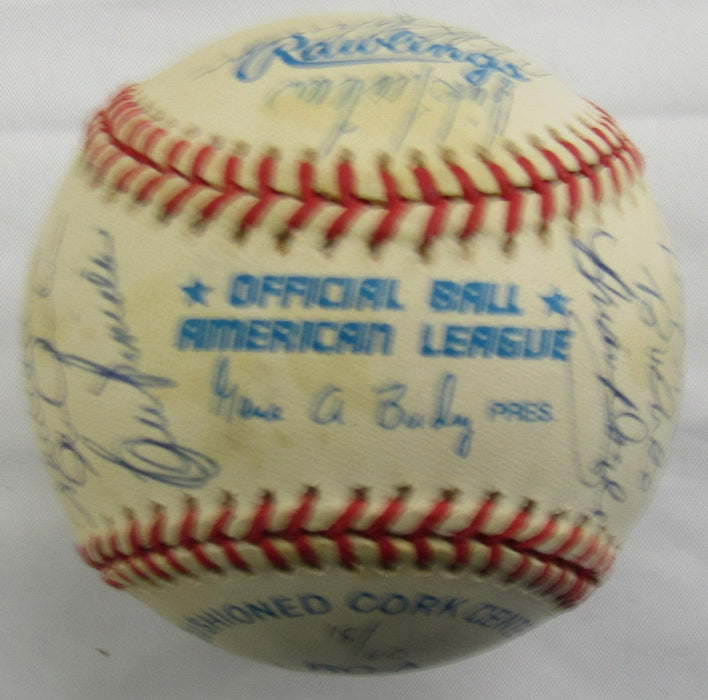 1978 World Series Yankees Signed Auto Rawlings Baseball Reggie Jackson Goose Gossage Catfish Hunter +17 JSA LOA YY51964