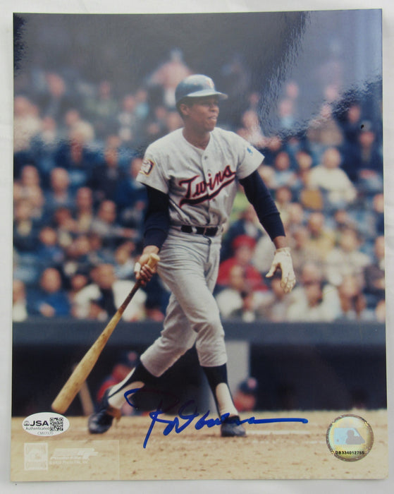 Rod Carew Signed Auto 8x10 Photo JSA CM07370