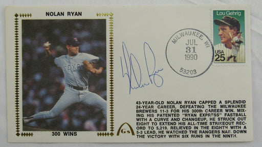 Nolan Ryan Signed Auto Envelope JSA CM07353