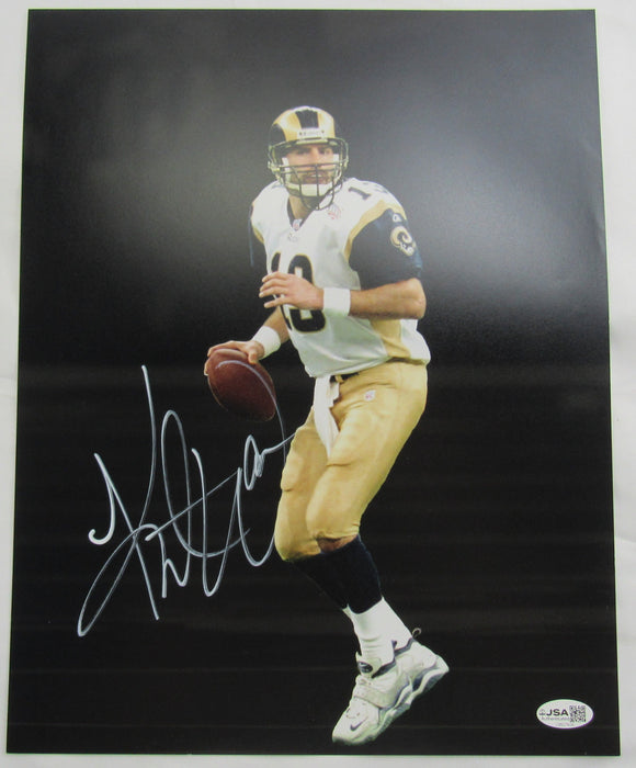 Kurt Warner Signed Auto 11x14 Photo JSA CM07408