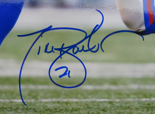 Tiki Barber Signed Auto 11x14 Photo JSA CM07417