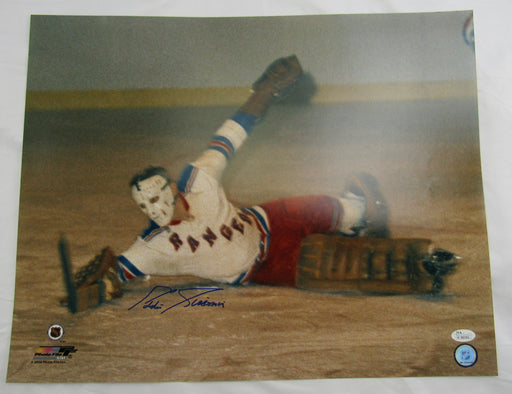 Eddie Giacomin Signed Auto 16x20 Photo JSA K98085