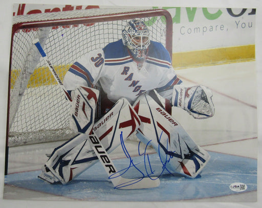 Henrik Lundqvist Signed Auto 11x14 Photo JSA CM07477
