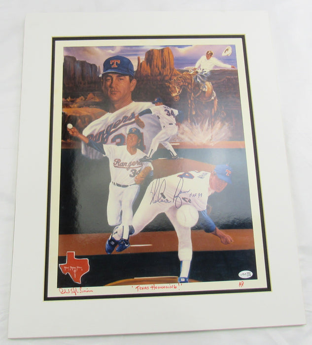 Nolan Ryan Signed Auto Matted 16x20 Photo JSA CM07479