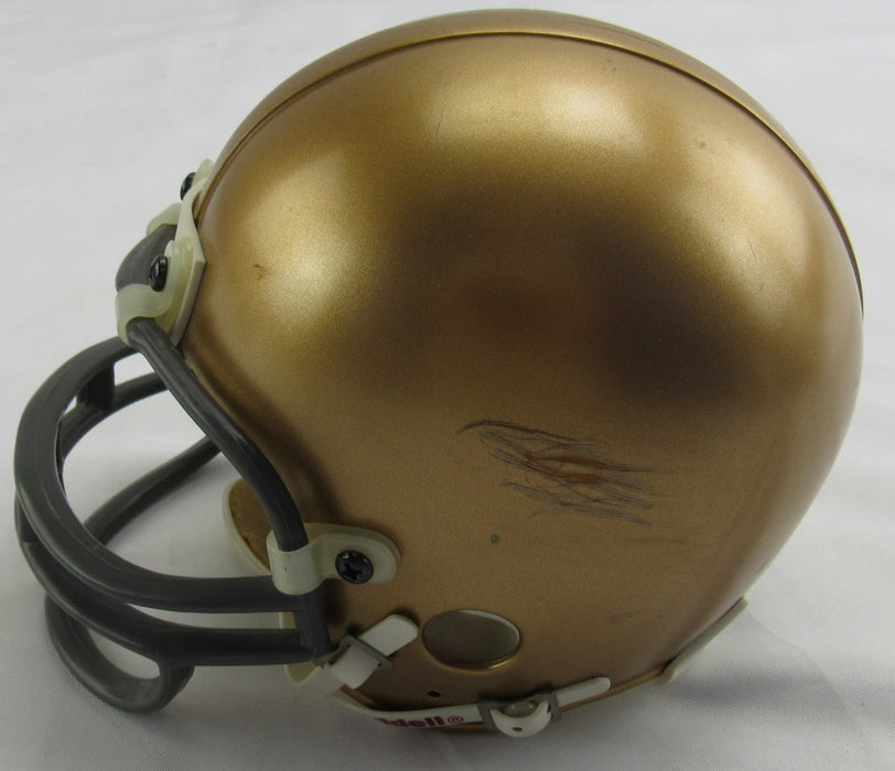 Johnny Lattner and Terry Hanratty Signed Auto Mini Helmet JSA CM07482