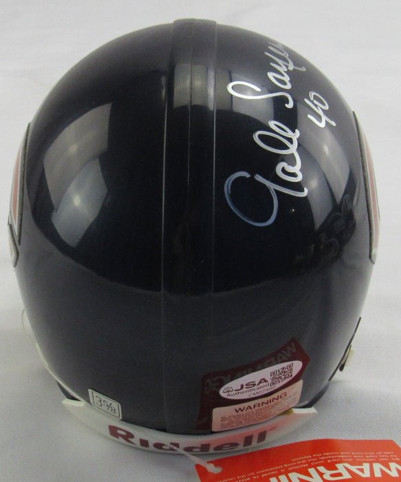 Gale Sayers Signed Auto Bears Mini Helmet JSA CM07480