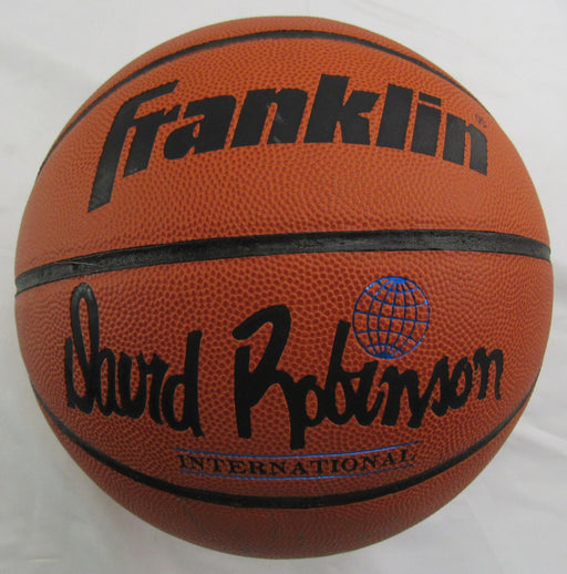 David Robinson Signed Auto Franklin Basketball JSA CM07459