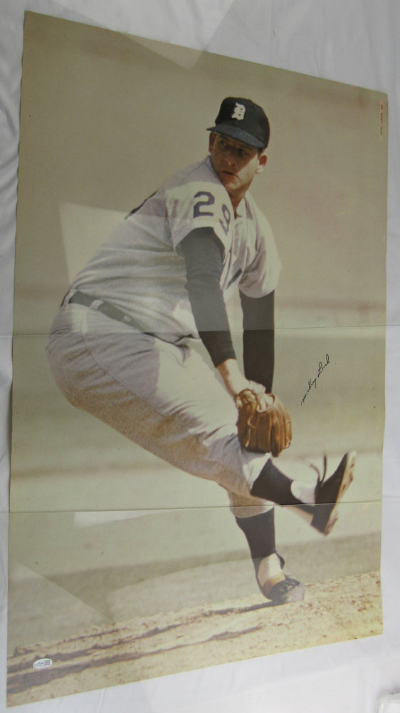 Mickey Lolich Signed Sports Illustrated Auto 24x36 Baseball Poster JSA CM07488