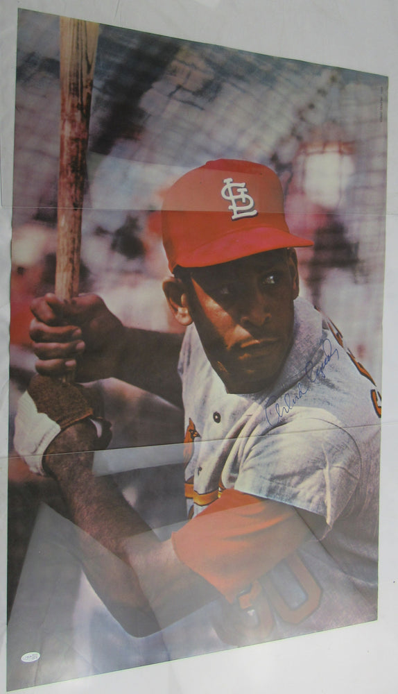 Orlando Cepeda 1968 Sports Illustrated Auto 24x36 Baseball Poster JSA CM07489