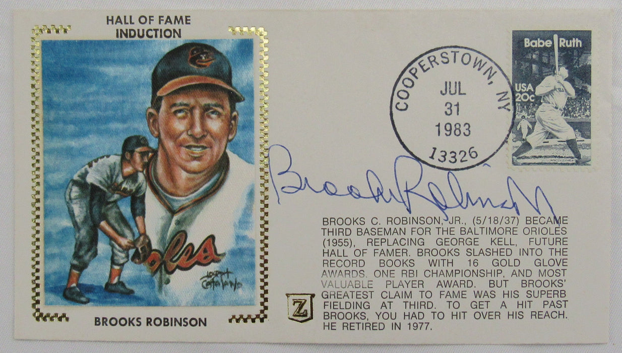 Brooks Robinson Signed Auto Envelope Zaso Cachet