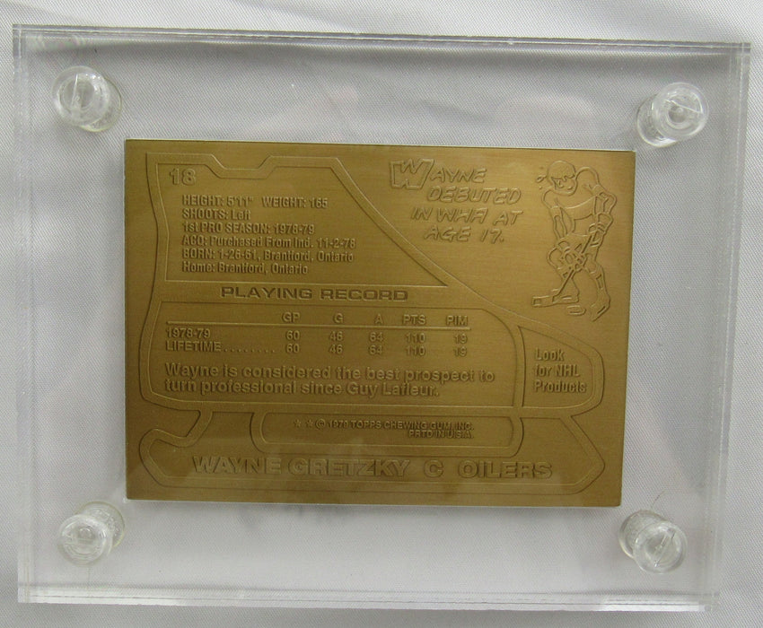 1979 Topps Wayne Gretzky Highland Mint Card - Bronze