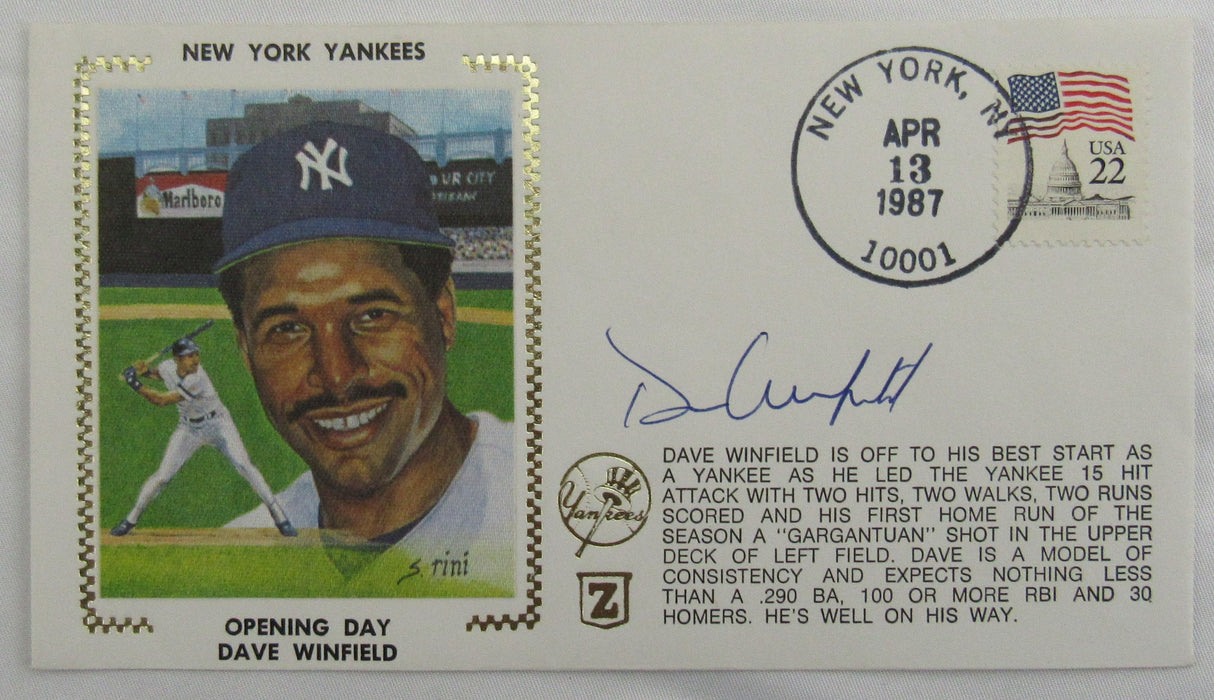 Dave Winfield Signed Envelope II Zaso Cachet