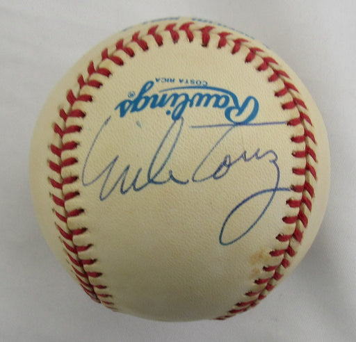 Mike Torrez and Jim Leyrtiz Signed Auto Rawlings Baseball
