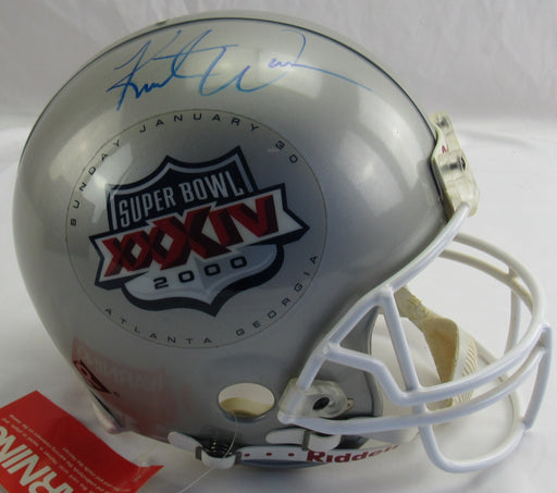 Kurt Warner Super Bowl 2000 Full Sized Football Helmet JSA CL12155