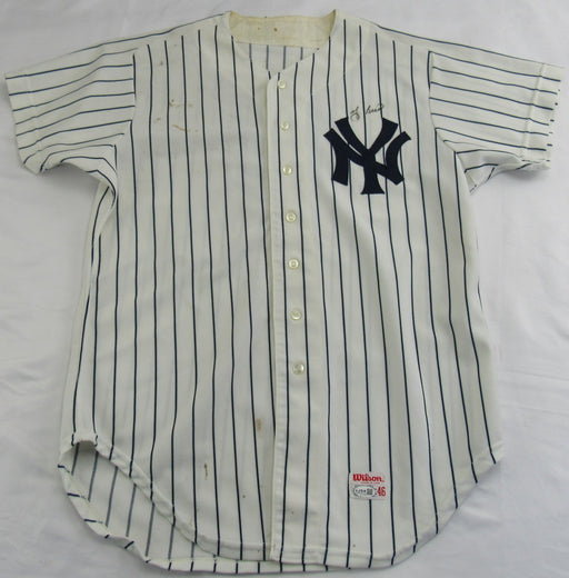 Yogi Berra Signed Yankees Jersey JSA CL12150 - VINTAGE GAMER GAME USED JERSEY