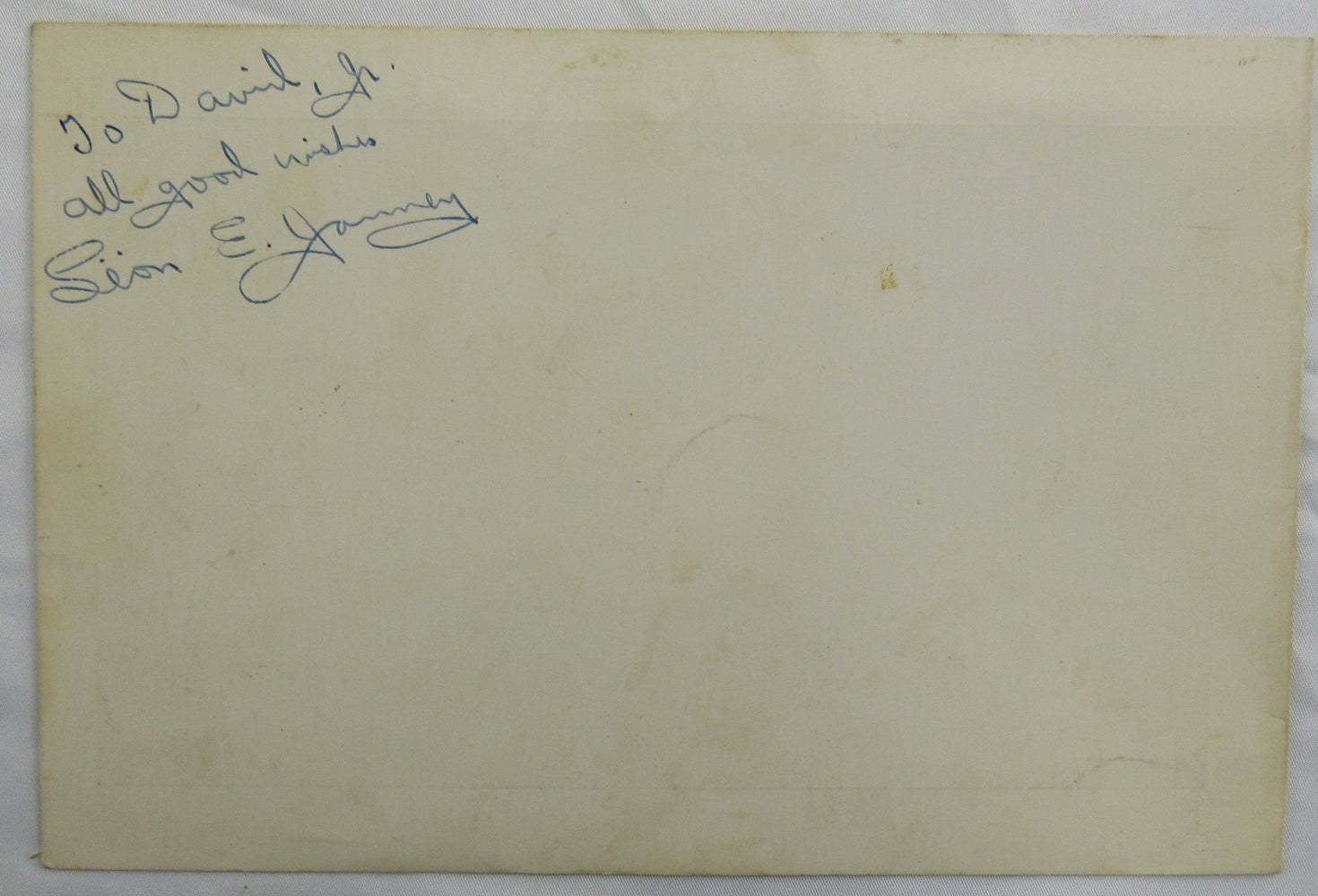 Leon Janney Signed Auto Lounge Mets Pamphlet