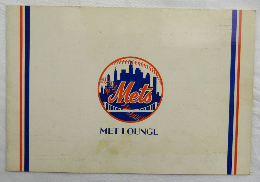 Leon Janney Signed Auto Lounge Mets Pamphlet