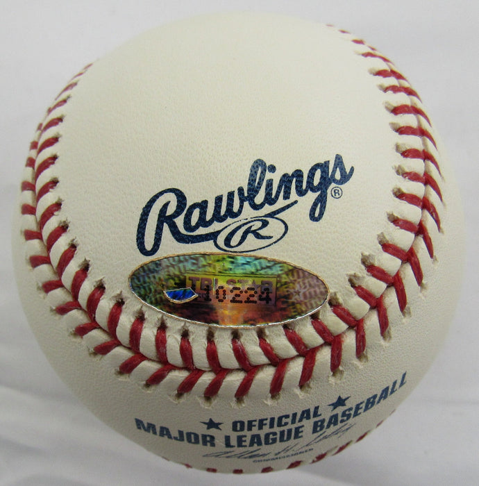 Jeff Burroughs Signed Auto Baseball w/ Insc Tristar Hologram B151