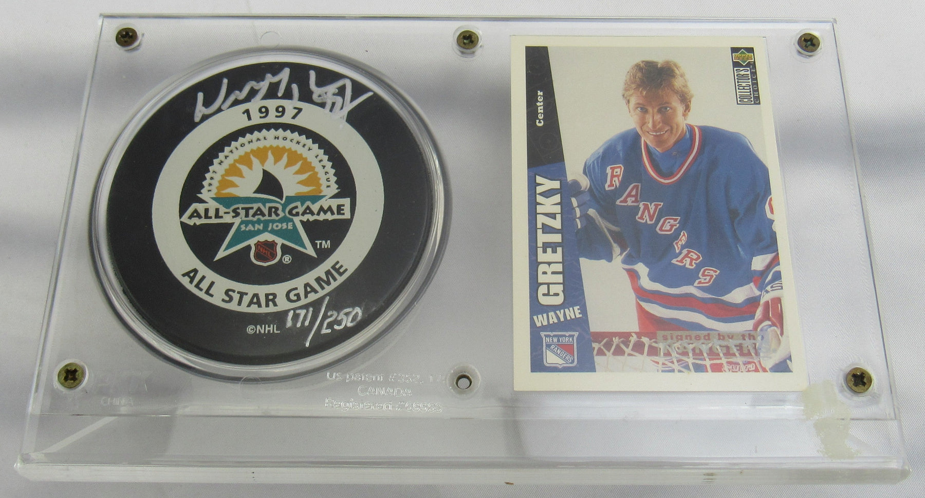 Wayne Gretzky Signed Auto All Game Star Puck UDA LOA w/ box