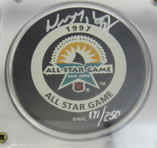 Wayne Gretzky Signed Auto All Game Star Puck UDA LOA w/ box