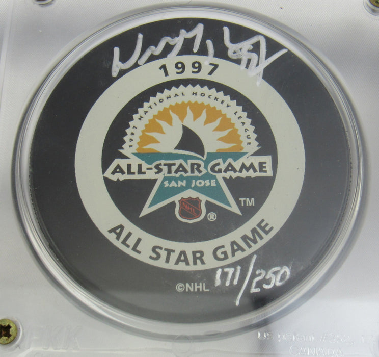 Wayne Gretzky Signed Auto All Game Star Puck UDA LOA w/ box